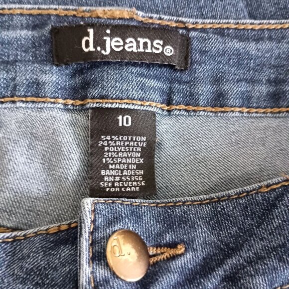 d.jeans Mid Rise Skinny Ankle Jeans Sustainable Fabric Size 10 Women’s Denim - Picture 5 of 5